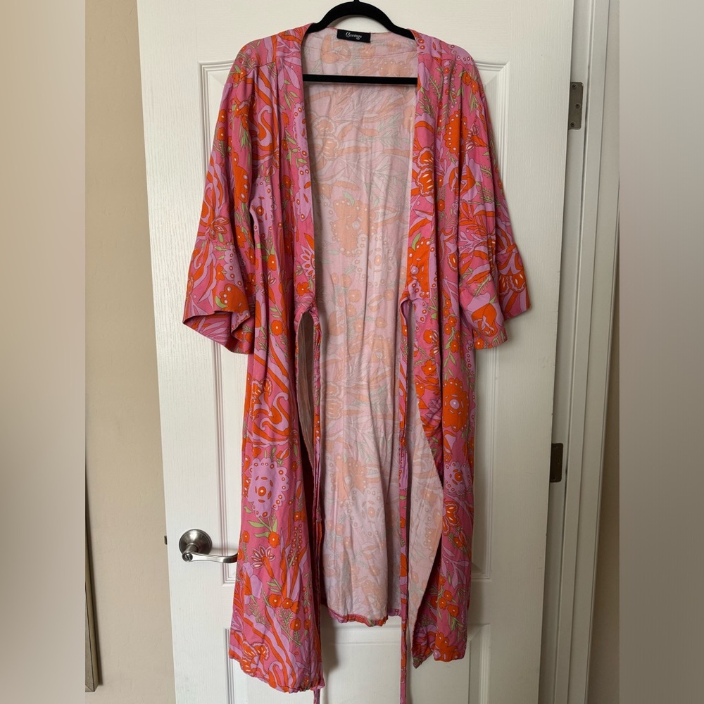 Cravings - The Dolcezza Wrap Robe in Rosa - Picture 10 of 12